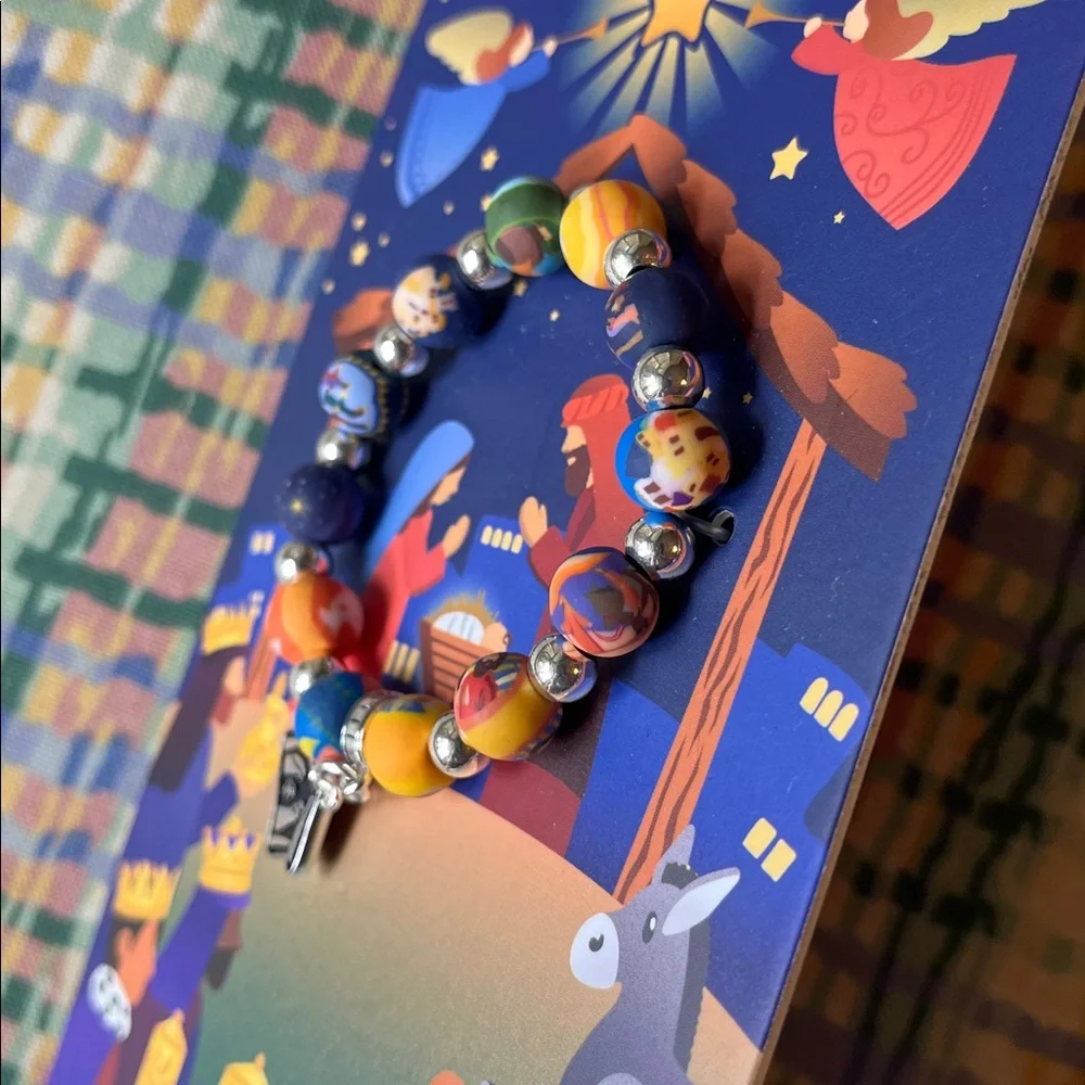 Jilzarah Christmas Story Kids Beaded Bracelet with Story Booklet- NWT